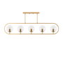 Opviq Jewel - 10626 Lámpara de Araña Dorado Brillante